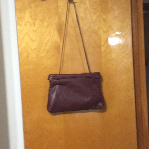 Evan-Picone Clutch/Shoulder Maroon Purse - Picture 2 of 7